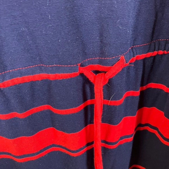 Gap Maxi Dress XXL Womens Striped Sleeveless Casual Red Blue Knit‎ New - Picture 5 of 13